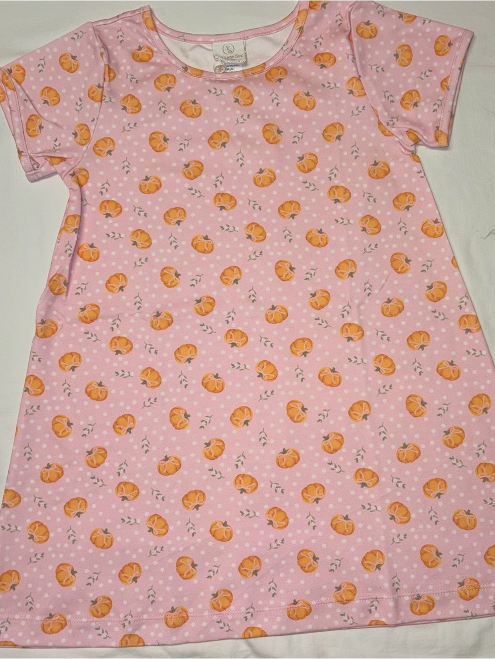 Lullaby Set Faith Dress Pumpkin Patch Delight Sz 7 NWT